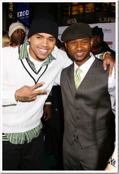 Chris Brown and Usher