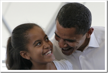 Malia Obama_President Obama